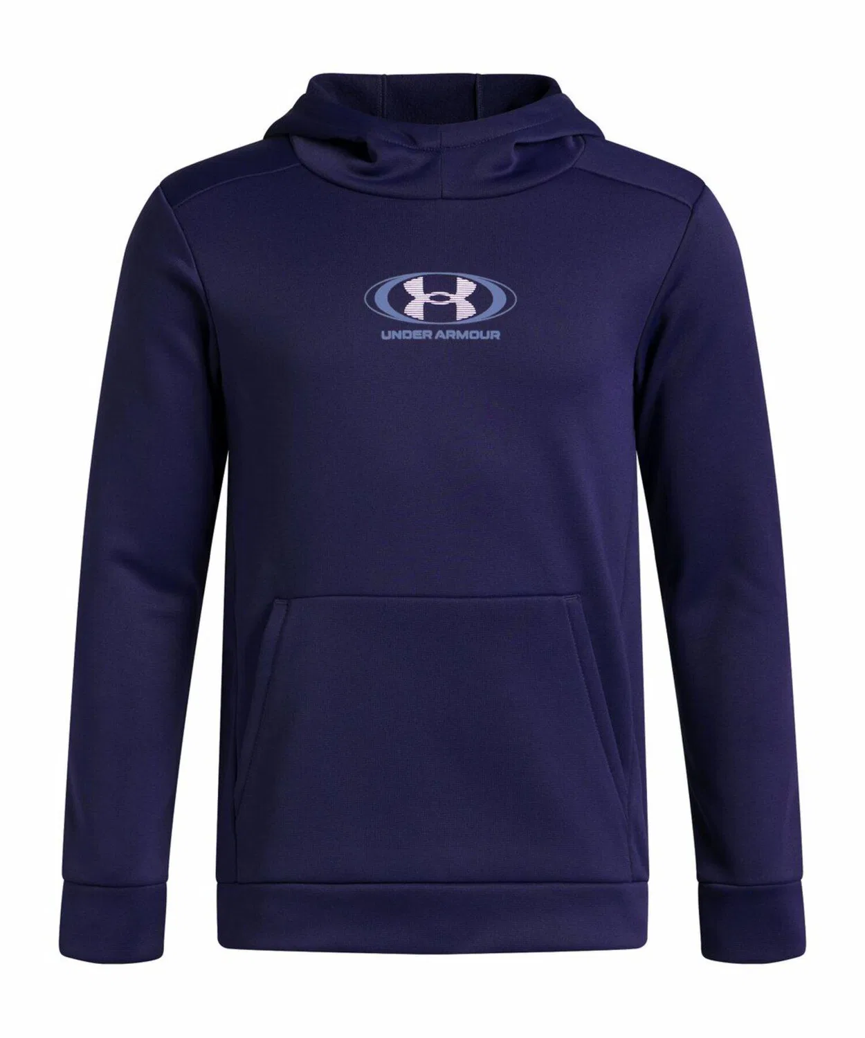 Толстовка с капюшоном Under Armour UA Armour Fleece Starlight Logo, детская, тёмно-синяя