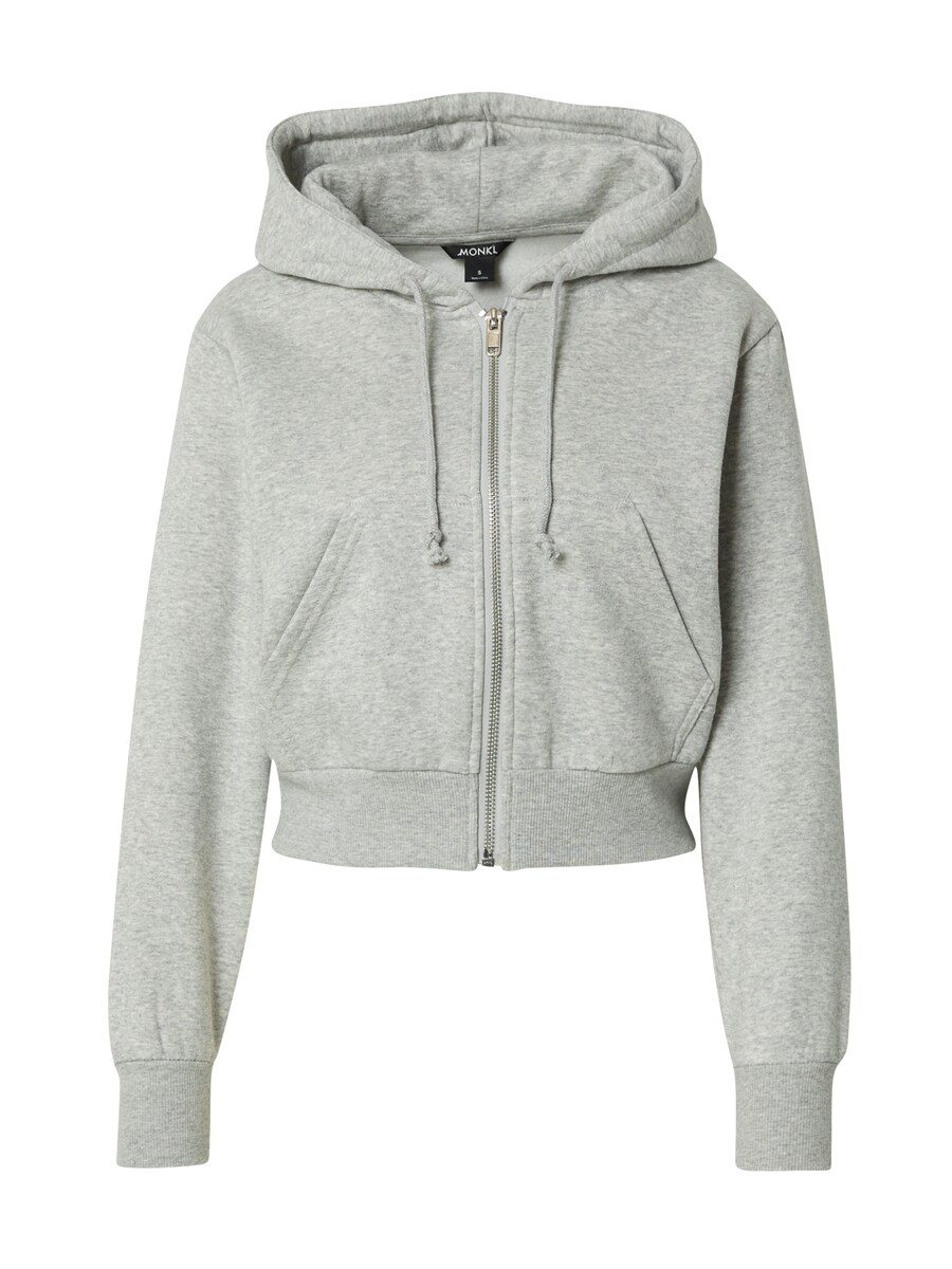

Худи с капюшоном на молнии Monki, mottled grey