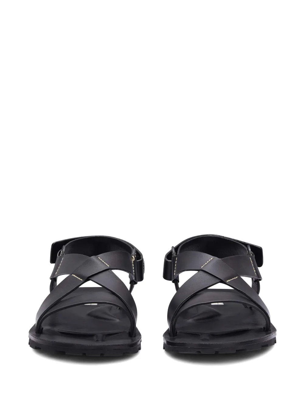 Сандалии на резиновой подошве JIL SANDER, черный — фото 4