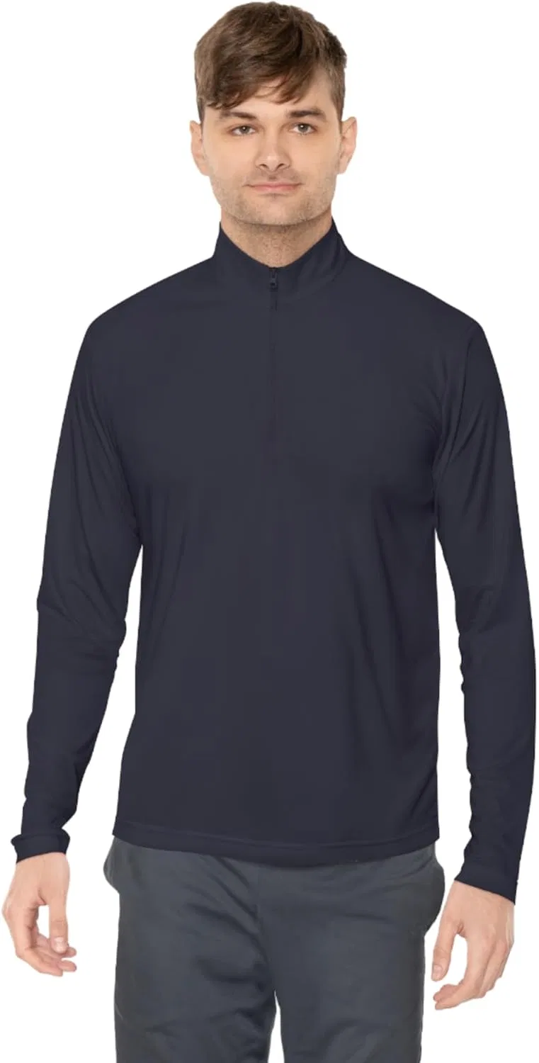 Водолазка с четверть-застежкой, Polyester, True Navy — фото 4