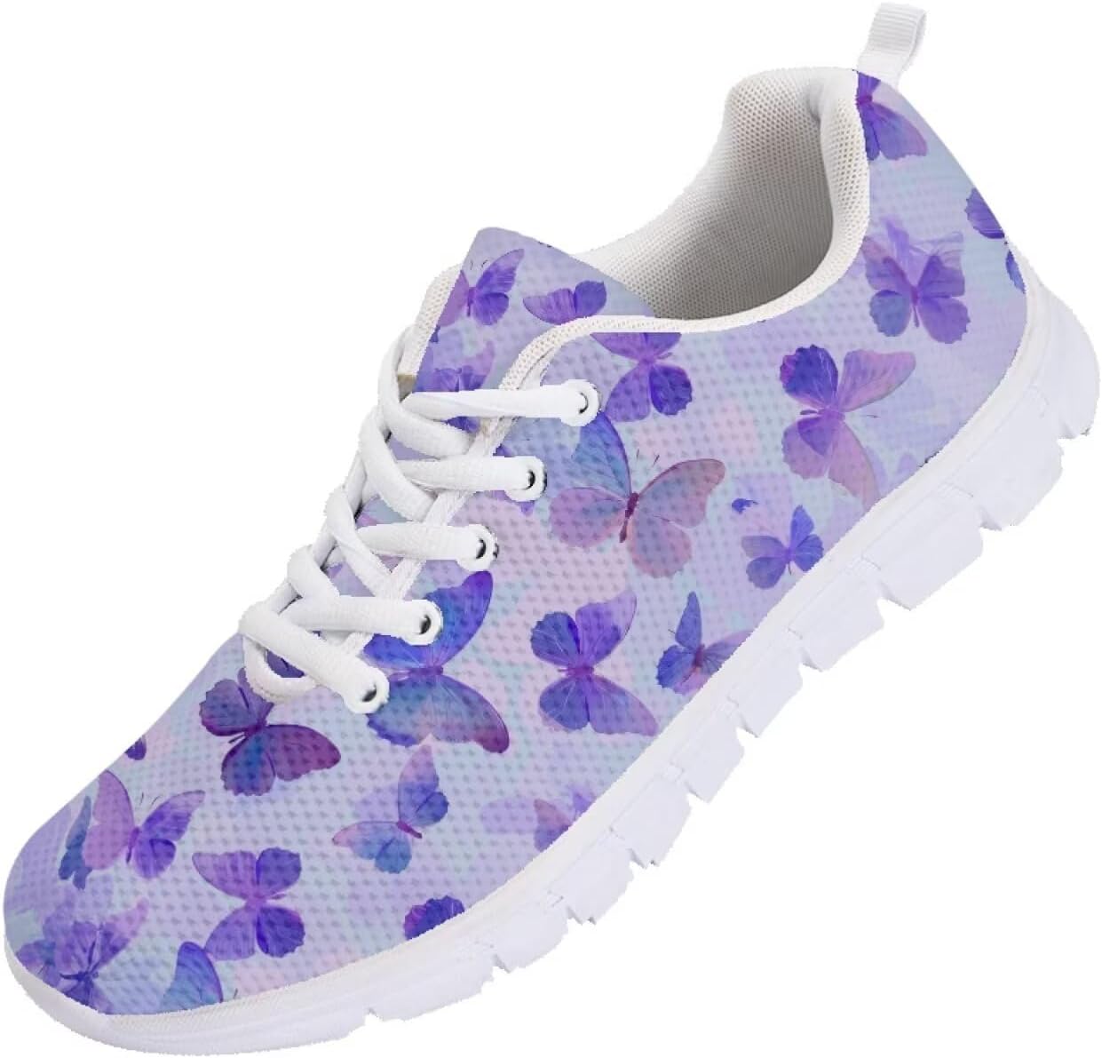 

Мужские кроссовки Funnydude Funny Print 2025 Осень, легкие беговые кроссовки с дышащей сеткой, Butterfly