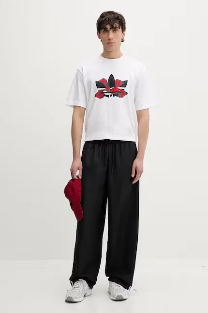 Футболка хлопковая Adidas Originals, белый — фото 2