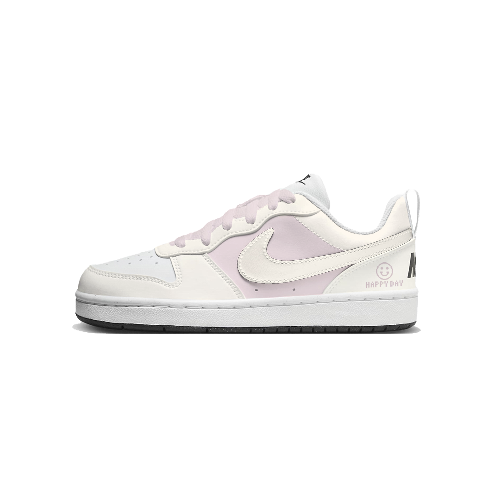 

Nike Кроссовки для скейтбординга Court Borough Pink Sunny Day Low top Kids' White