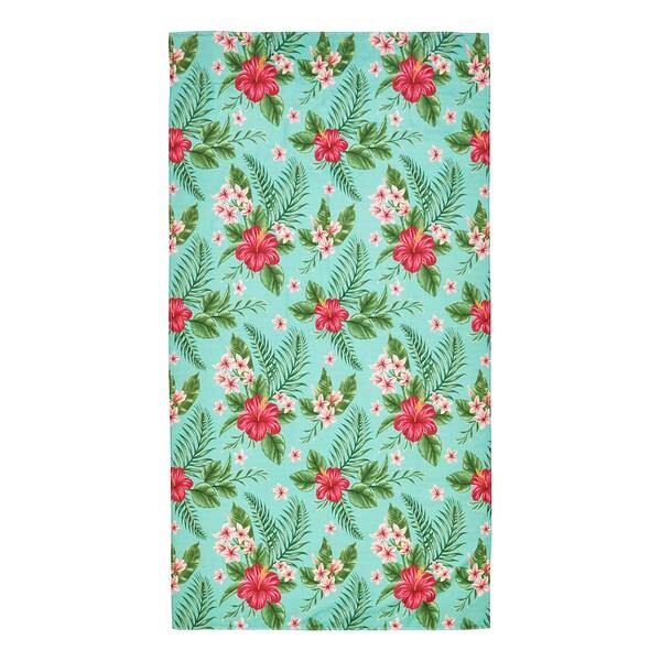 

Пляжное полотенце twentyfour Case Hawaii, 180 см цвет türkis/pink