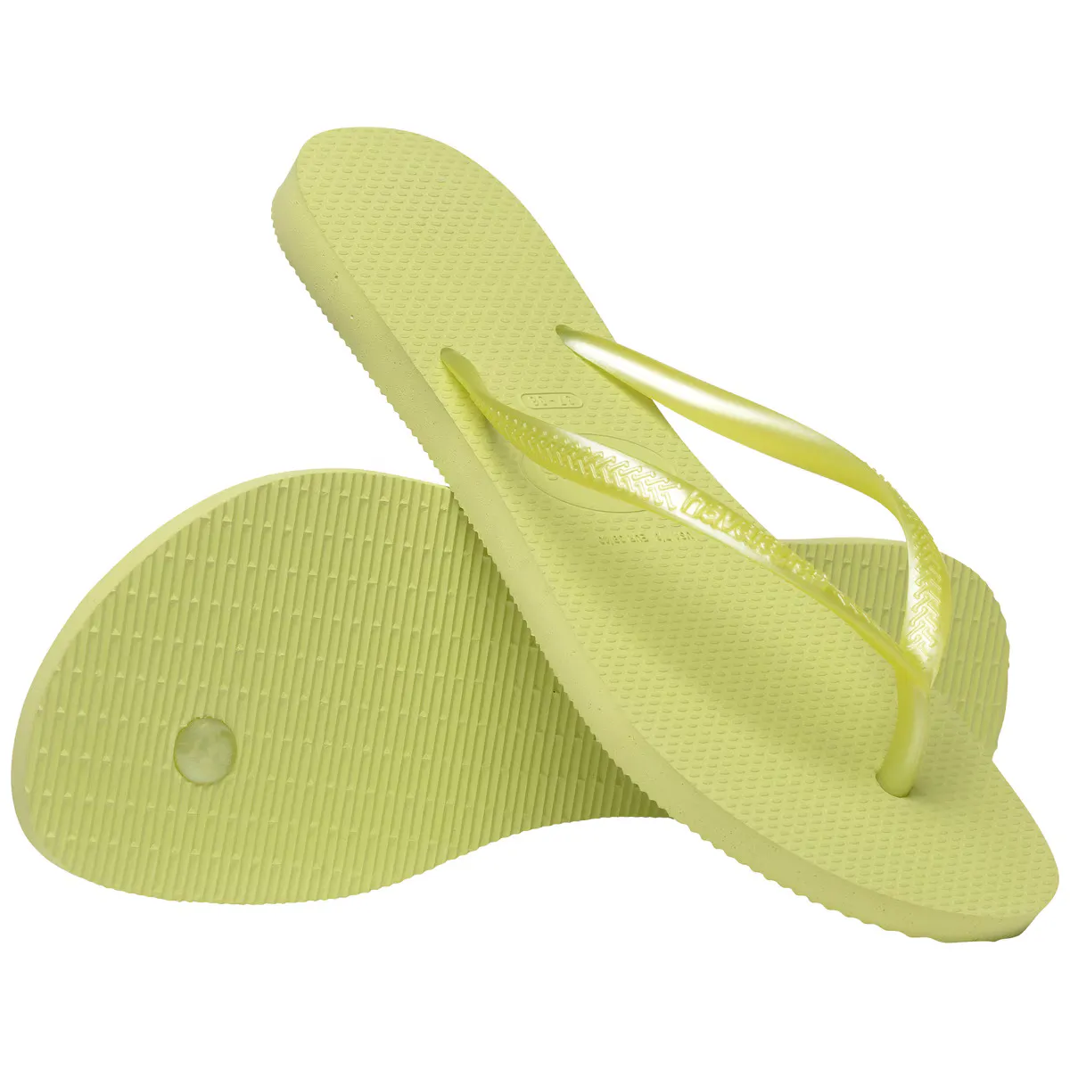 Женские шлепанцы Hav. Slim Matcha Green 412 Havaianas, зеленый — фото 4
