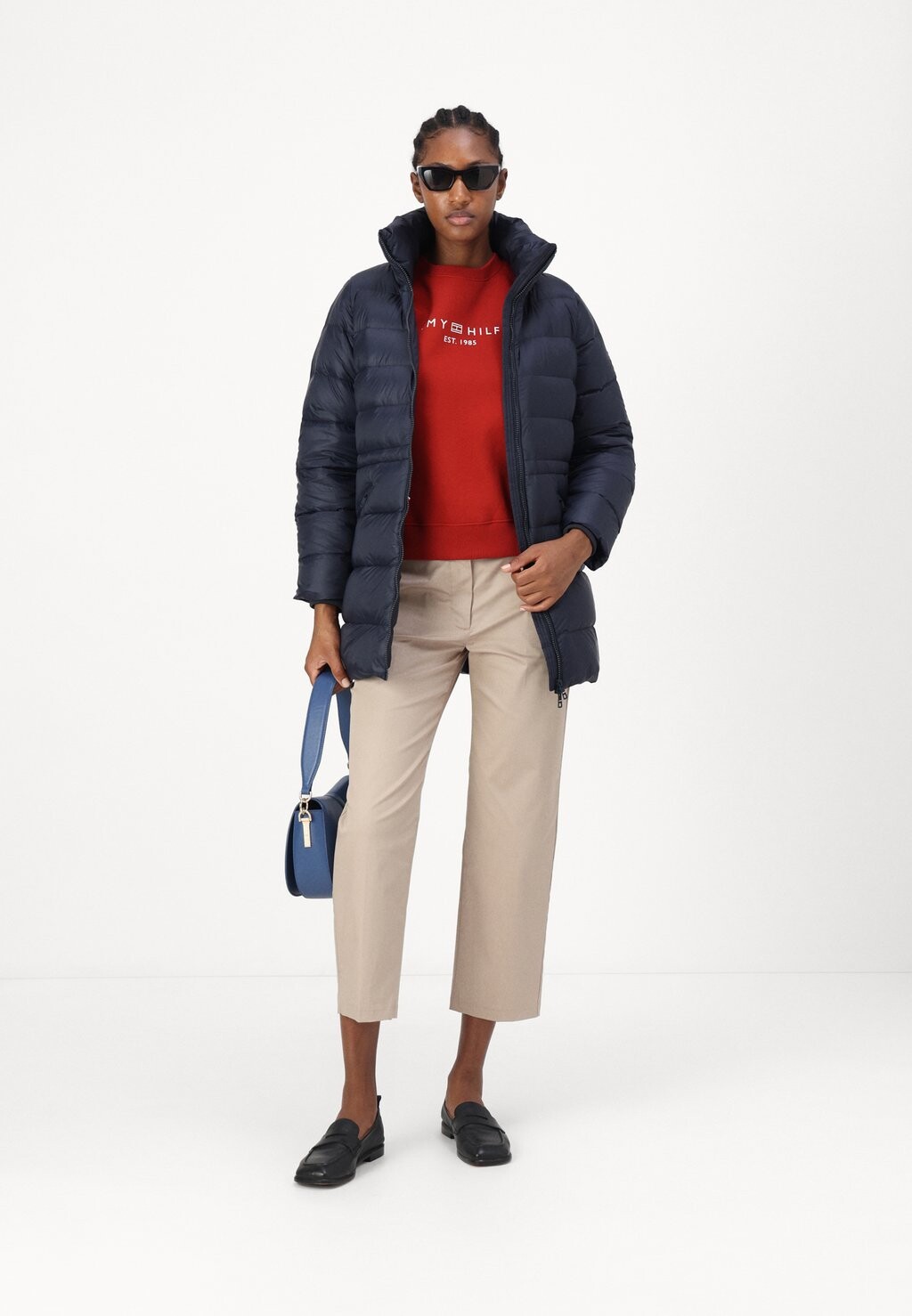 

Пуховое пальто Tommy Hilfiger, темно-синий