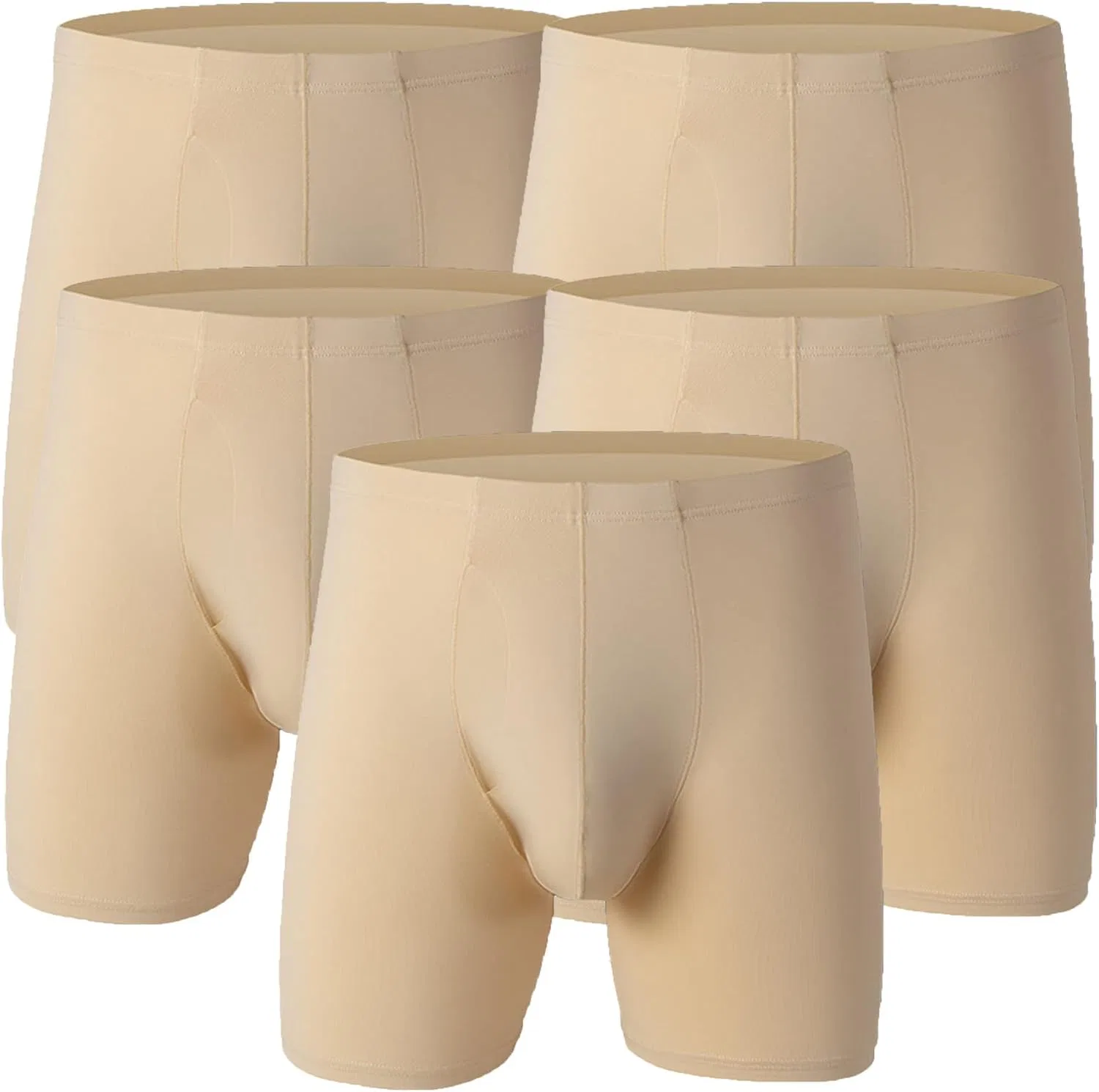 Боксеры свободные, дышащие, Apricot-5pc