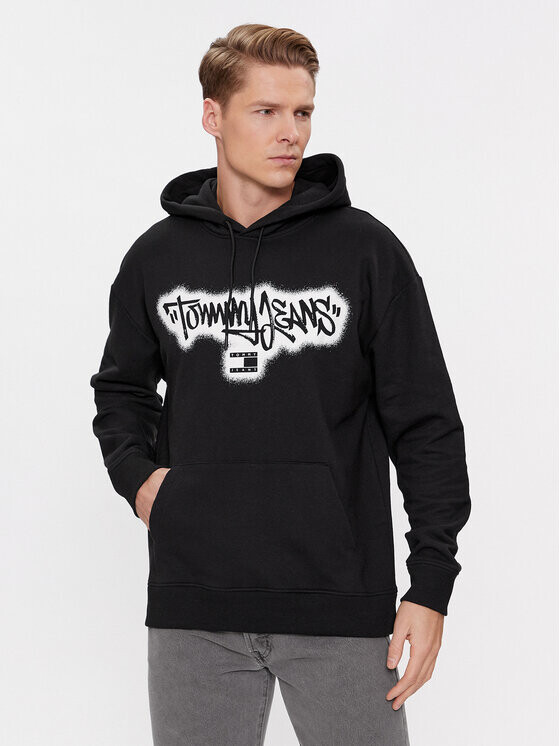 

Толстовка свободного кроя Tommy Jeans, черный
