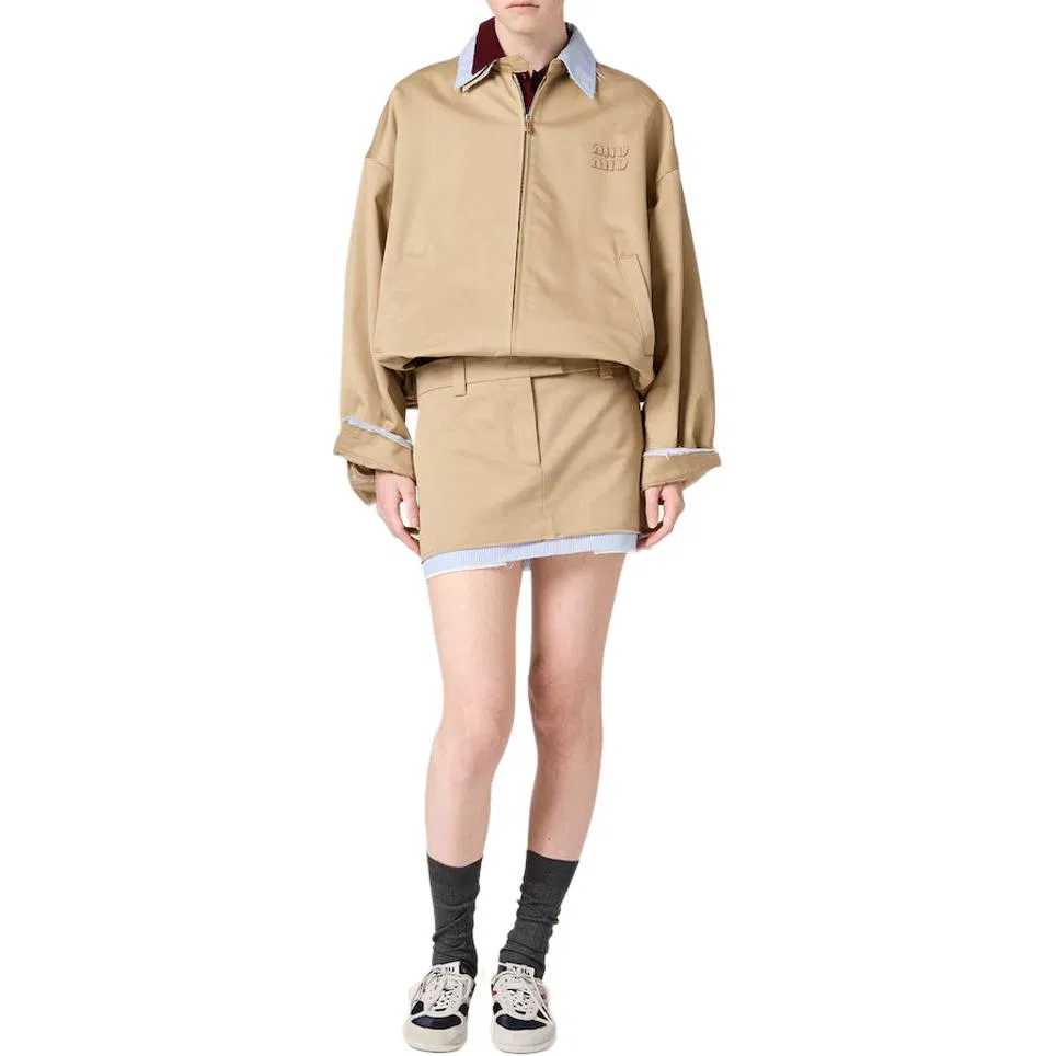 Куртка женская MIU MIU, Khaki — фото 3