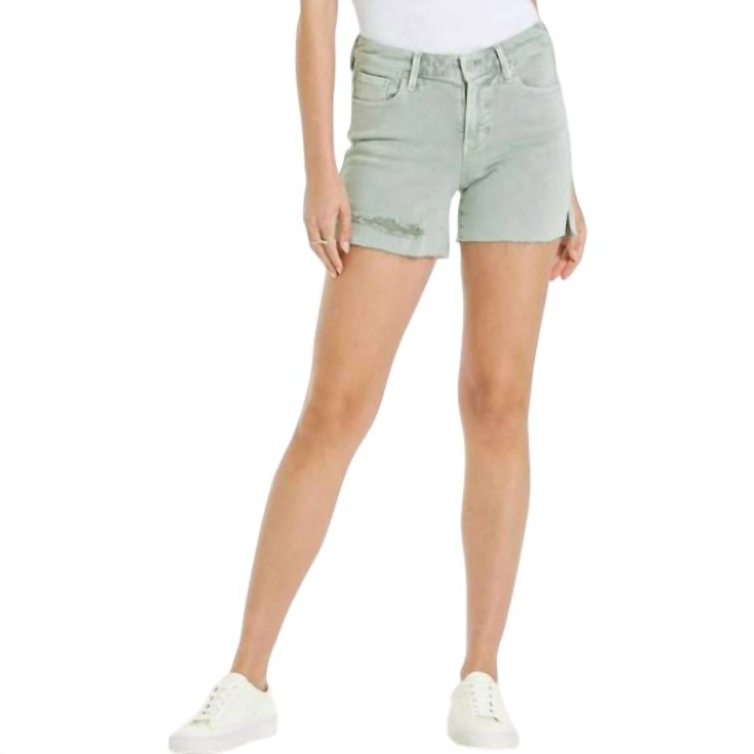 

Короткие шорты с высокой посадкой цвета огурца DEAR JOHN DENIM, цвет cucumber