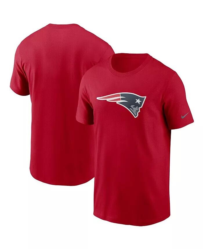 

Мужская красная футболка с основным логотипом New England Patriots Nike