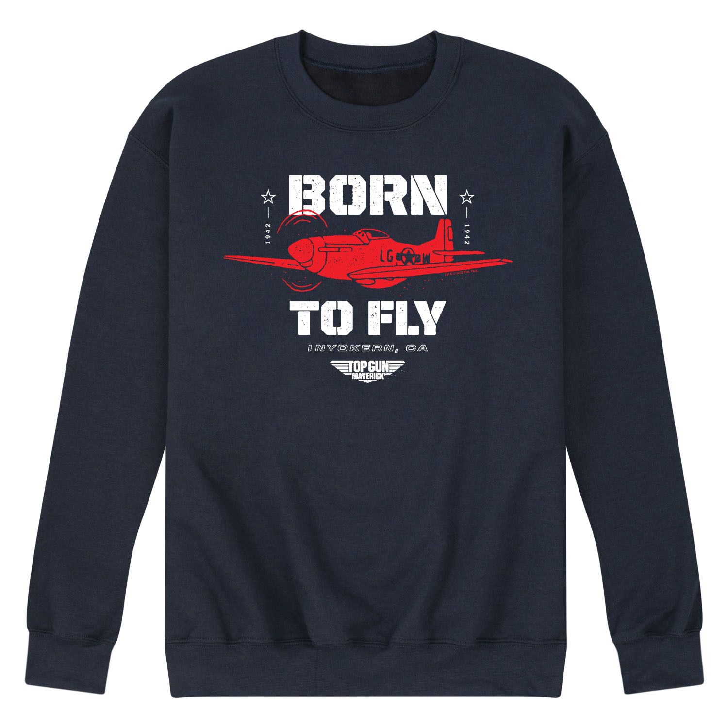 

Мужской свитшот Top Gun Maverick Born To Fly Licensed Character