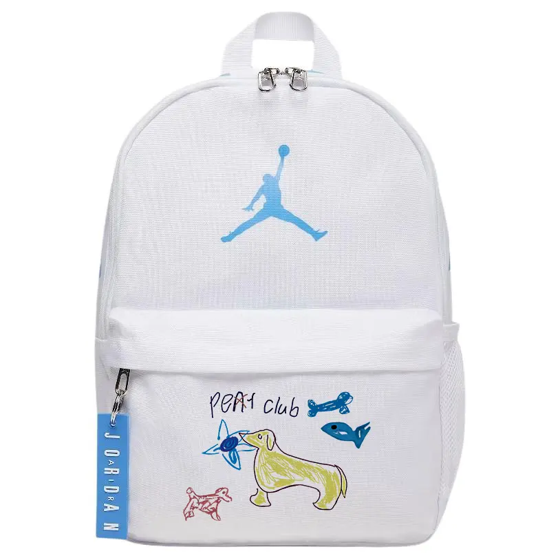 

Jordan Полиэстеровый рюкзак унисекс синий и белый, Cartoon Puppy