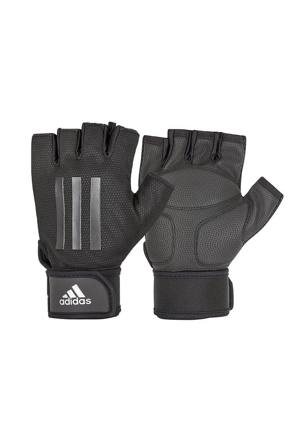

Перчатки для тяжелой атлетики с половиной пальца Adidas, серый