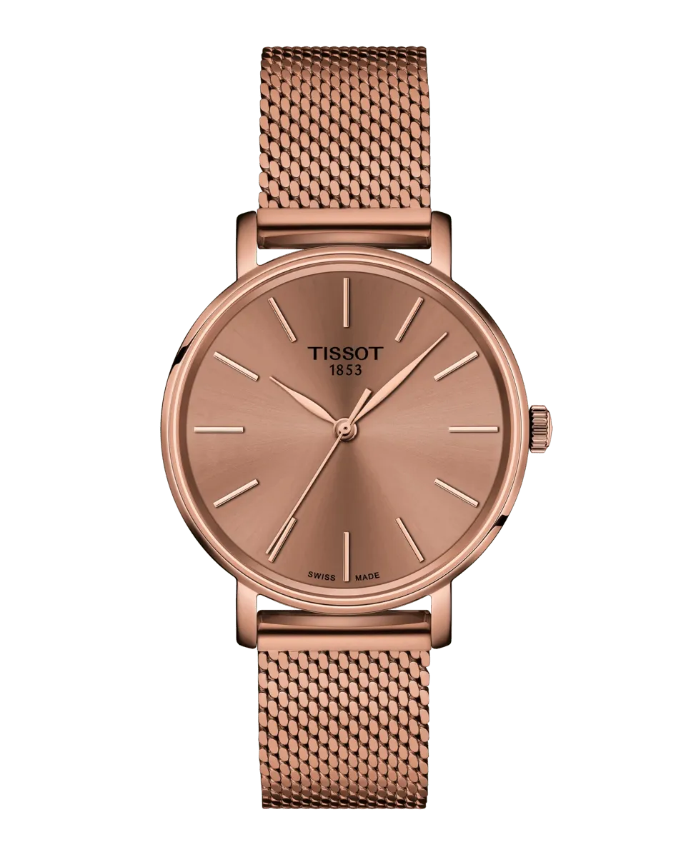 

Женские часы Tissot Everytime из коллекции сталь 34 мм розового цвета, розовый