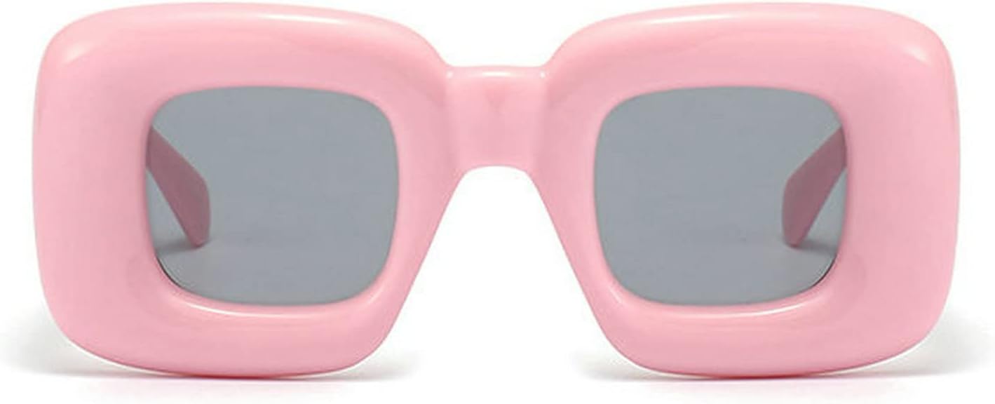 

Солнцезащитные очки COTIA Retro Square Candy Color для женщин, модные в стиле панк и хип-хоп, прямоугольные, с защитой от УФ-излучения UV400, для мужчин, уникальные, Pink