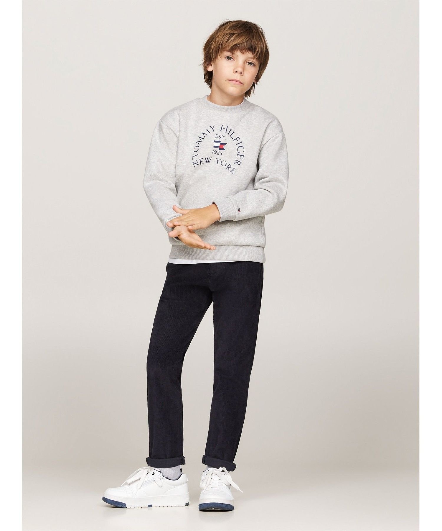 Вельветовые брюки для мальчиков от Томми Хилфигера Tommy Hilfiger, ivory — фото 3