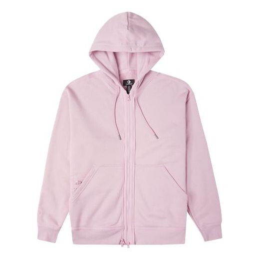

Куртка solid color zipper long sleeves hooded jacket 'pink purple' Converse, розовый