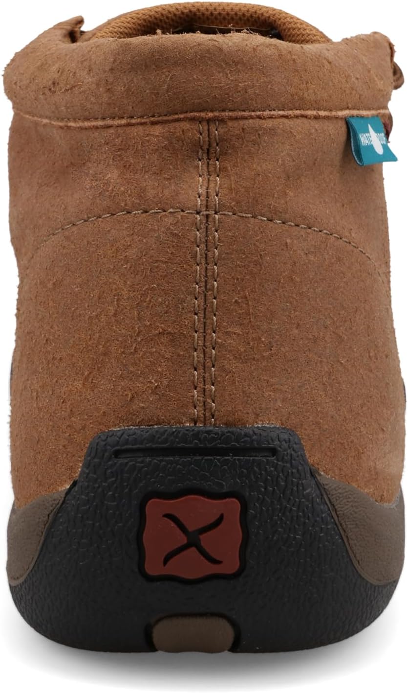 Ботинки Twisted X мужские Work Nano с композитным носком, модель Chukka Driving Moc, Distressed Saddle — фото 3