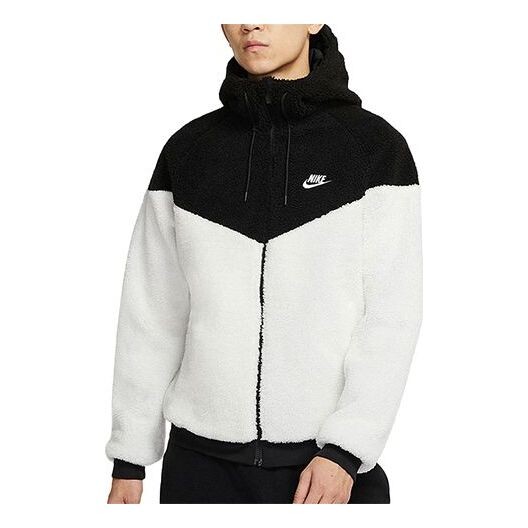 

Куртка Nike Windrunner lamb's wool Stay Warm Athleisure Casual Sports polar fleece Jacket Creamy White, цвет creamy