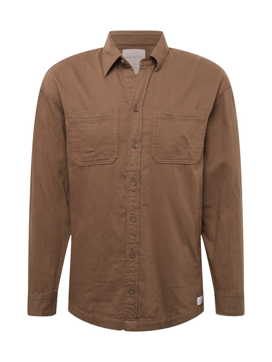 

Повседневная рубашка HOLLISTER Regular fit Button Up Shirt, светло-коричневый