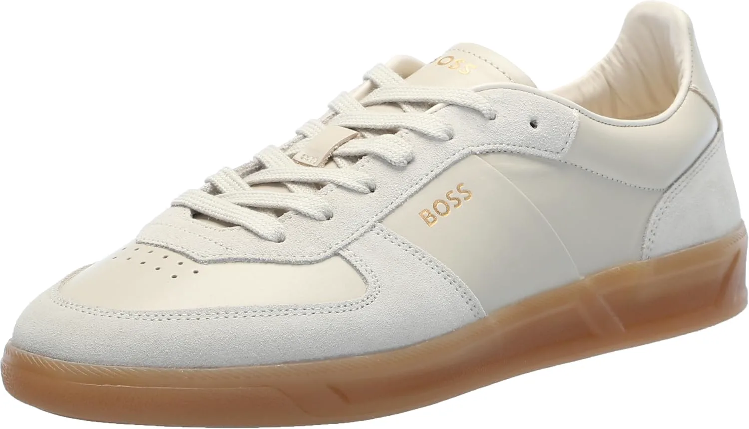 

Мужские кроссовки BOSS с низким верхом из мягкой кожи с логотипом