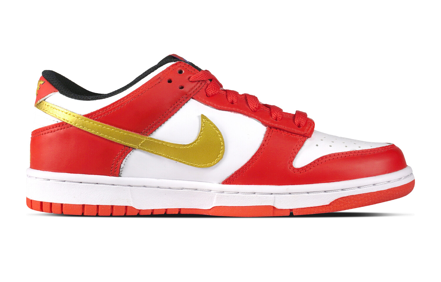 

Кроссовки Nike Dunk Skateboarding Shoes Women's Low-top White/red/gold, золотой, Желтый, Кроссовки Nike Dunk Skateboarding Shoes Women's Low-top White/red/gold, золотой