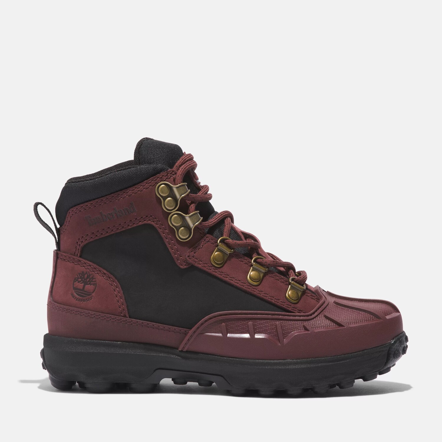 

Водонепроницаемые походные ботинки Junior Converge Timberland, цвет Burgundy Nubuck