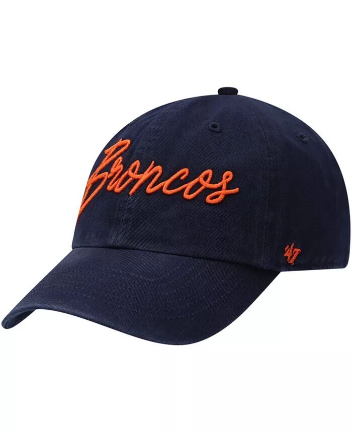 

Женская темно-синяя кепка Denver Broncos Vocal Clean Up Adjustable '47 Brand