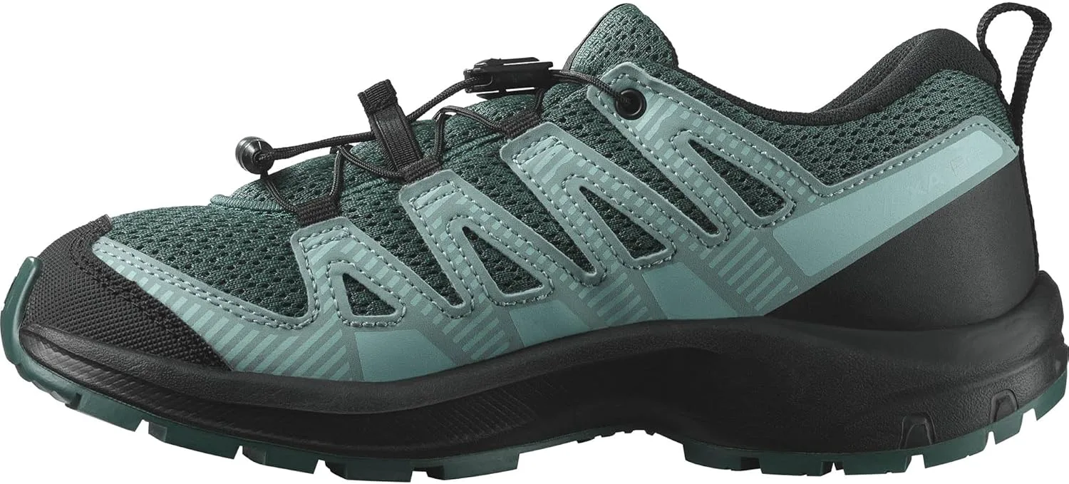 Унисекс-детские кроссовки для трейлраннинга Salomon Kids Xa Pro V8, черный/синий — фото 2