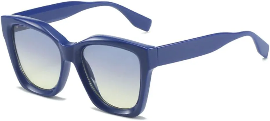 

Женские солнцезащитные очки LVTFCO Fashion Polygon Gradient с защитой от УФ-излучения UV400, винтажные, мужские солнцезащитные очки Orange Tea, Blue Blue Yellow