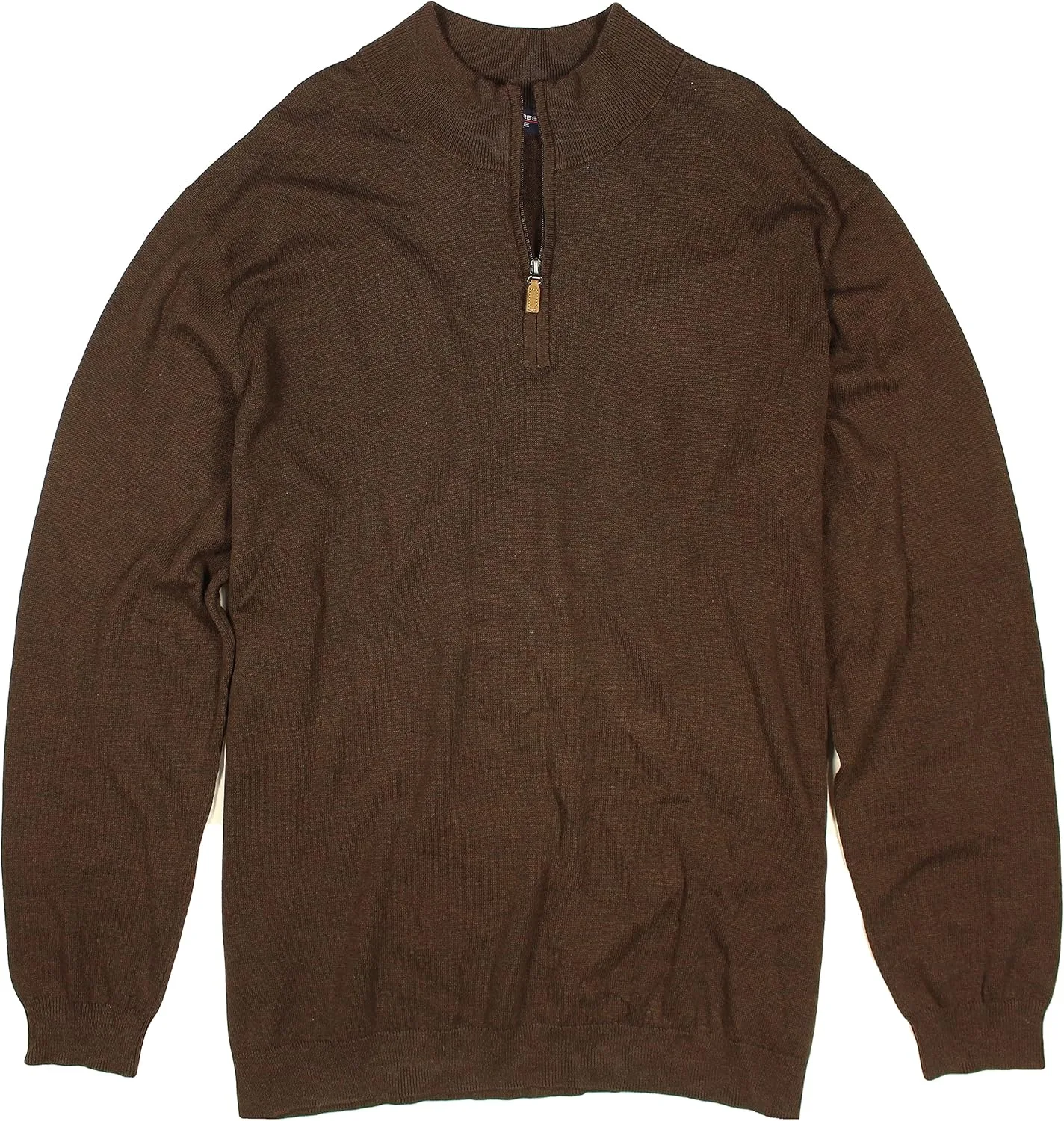 

Roundtree & Yorke Big & Tall свитер с воротником-стойкой и молнией на четверть