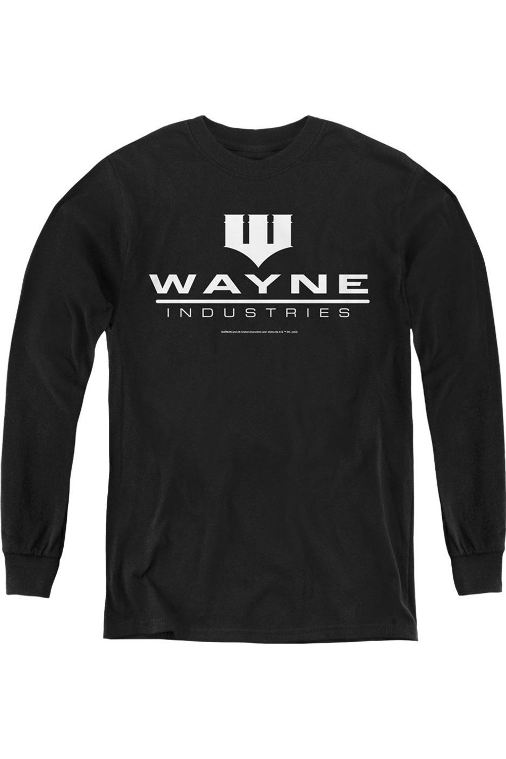 

Детский худи с длинным рукавом и логотипом Batman Wayne на черном фоне Gildan