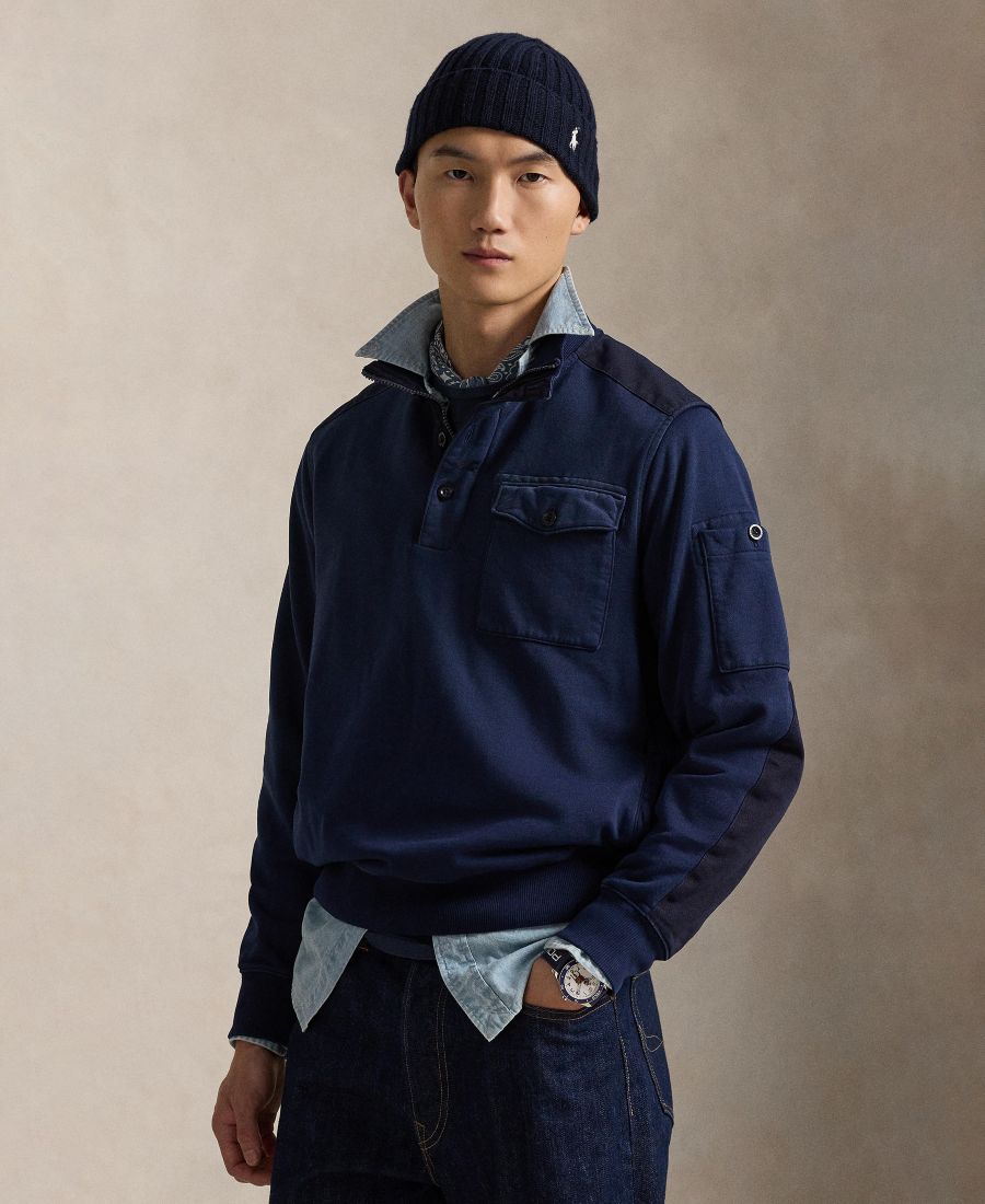 

Мужская толстовка с длинными рукавами Spectre Loopback Polo Ralph Lauren, Cruise Navy, Синий, Мужская толстовка с длинными рукавами Spectre Loopback Polo Ralph Lauren, Cruise Navy