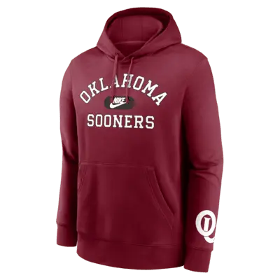 

Худи Nike Oklahoma Sooners Legacy Club Foundational, цвет Team Crimson
