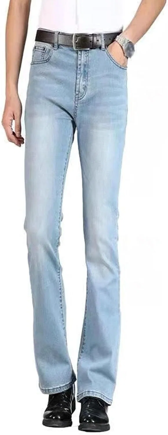 Джинсы клеш винтажные Light Blue — фото 4
