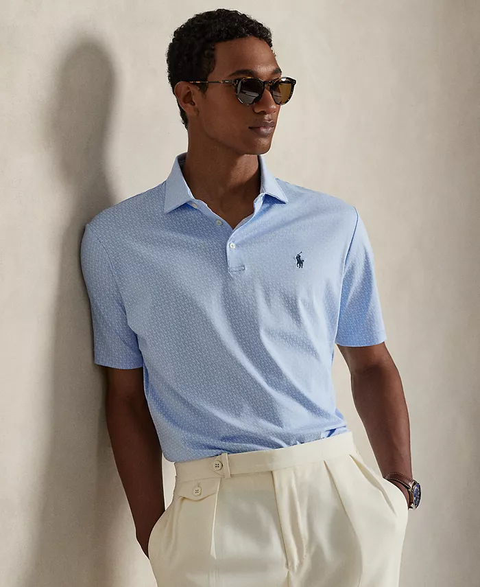 

Мужская классическая поло из мягкого хлопка Polo Ralph Lauren, синий