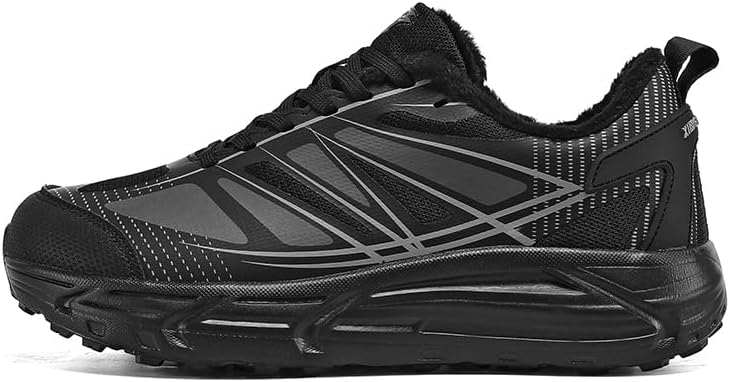 

Мужские кроссовки из натуральной кожи, модные повседневные с флисовой подкладкой, утолщенные, с широким носком и широкой стопой, спортивная обувь Lhyxu, черный