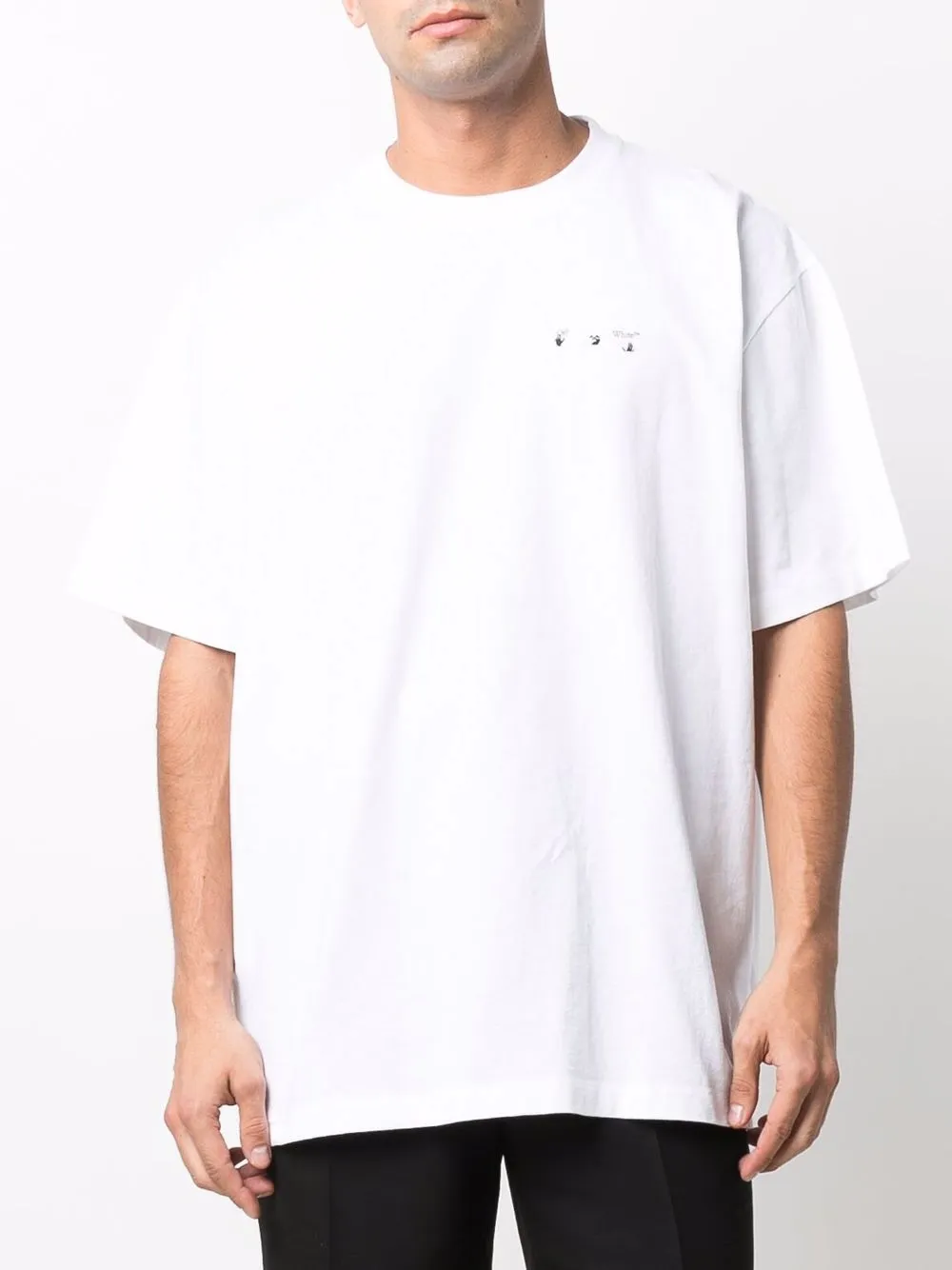 

Футболка с принтом Caravaggio OFF-WHITE, белый
