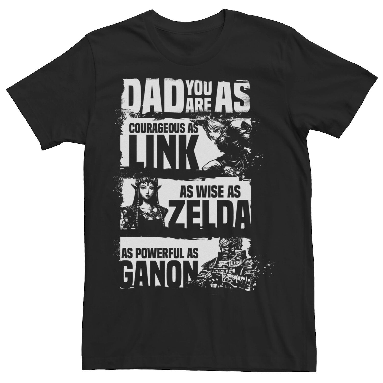

Мужская футболка Nintendo Legend Of Zelda Dad, связанная с игрой Licensed Character