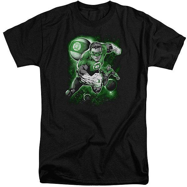 

Футболка Green Lantern Lantern Planet с коротким рукавом, взрослая, удлиненная Licensed Character