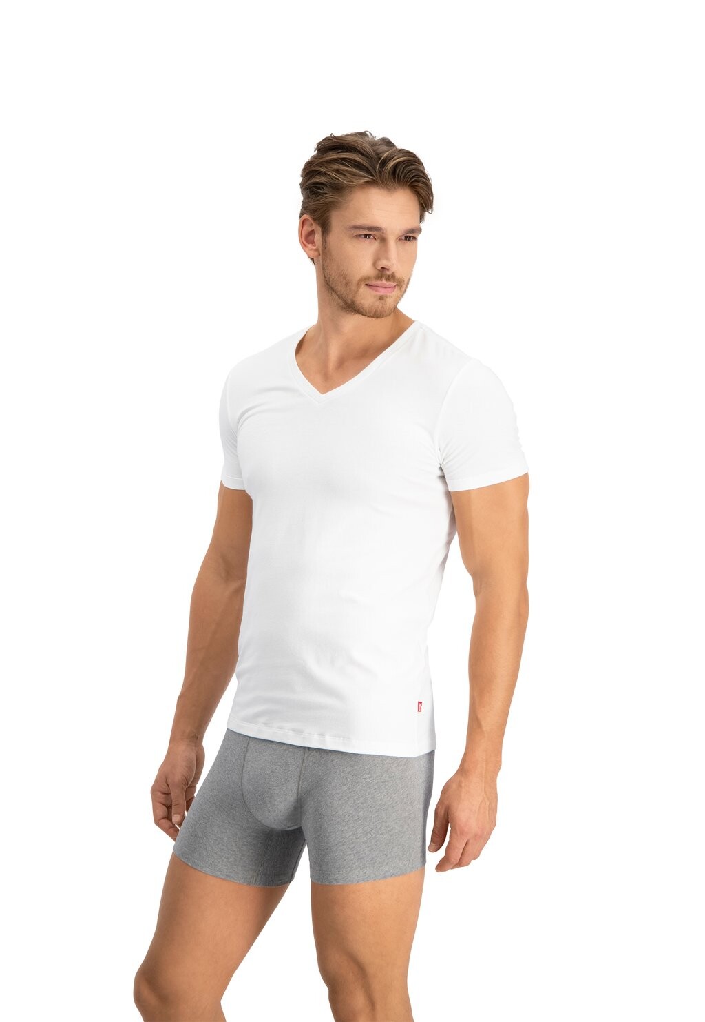 Футболка базовая 3ER PACK-EOCM V-AUSSCHNITT K Levi's, цвет weiß — фото 3