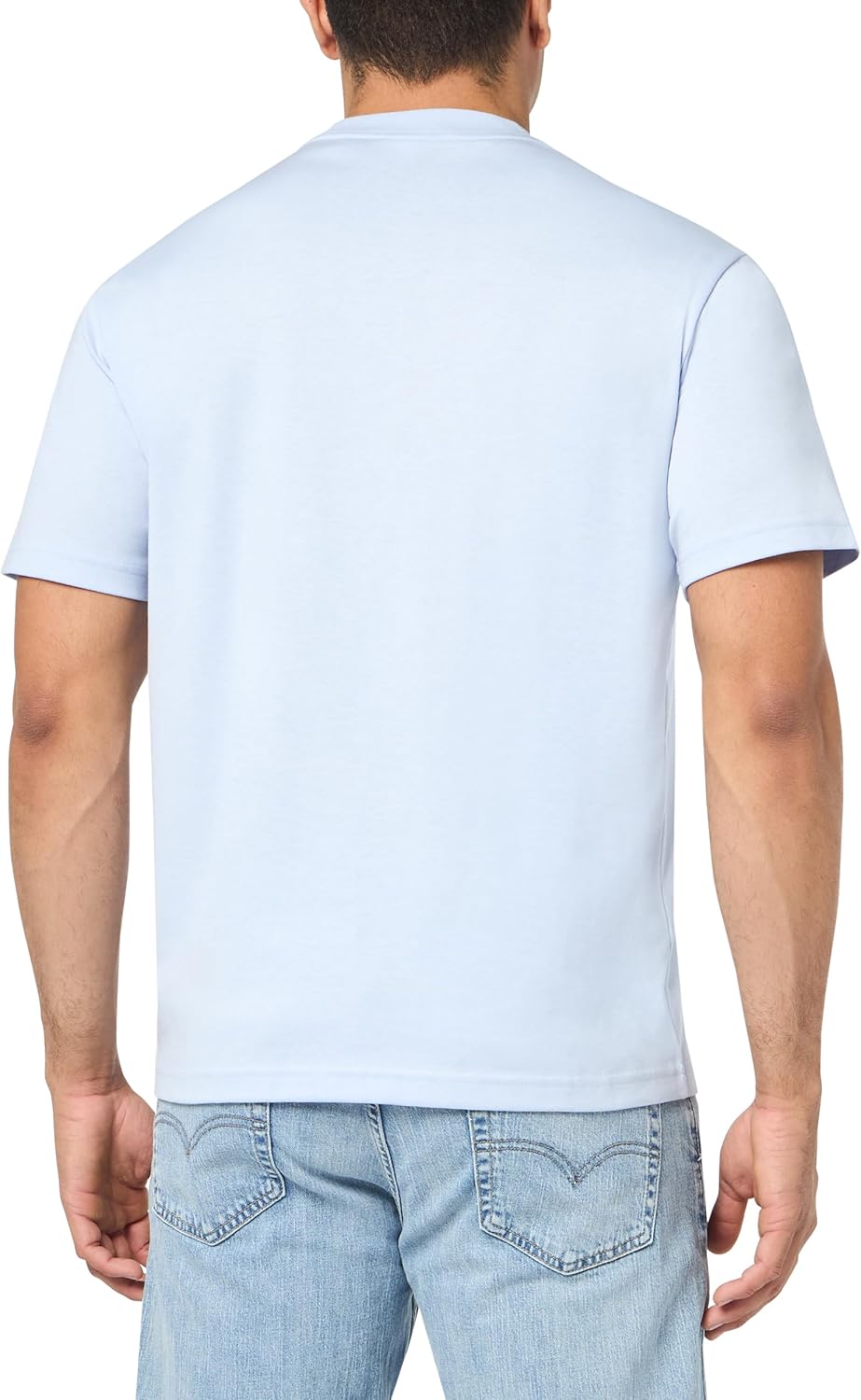 Мужская футболка Lacoste Classic Fit с коротким рукавом и графикой спереди, Phoenix Blue — фото 3