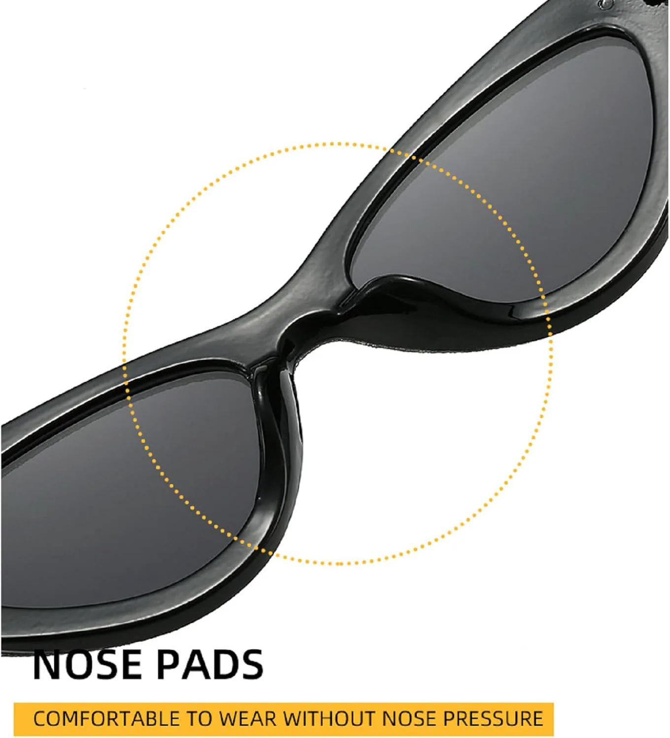 

Женские солнцезащитные очки «кошачий глаз» с блестками, 2024 год, роскошный дизайн, винтажная маленькая оправа, солнцезащитные очки для женщин mincl, Black