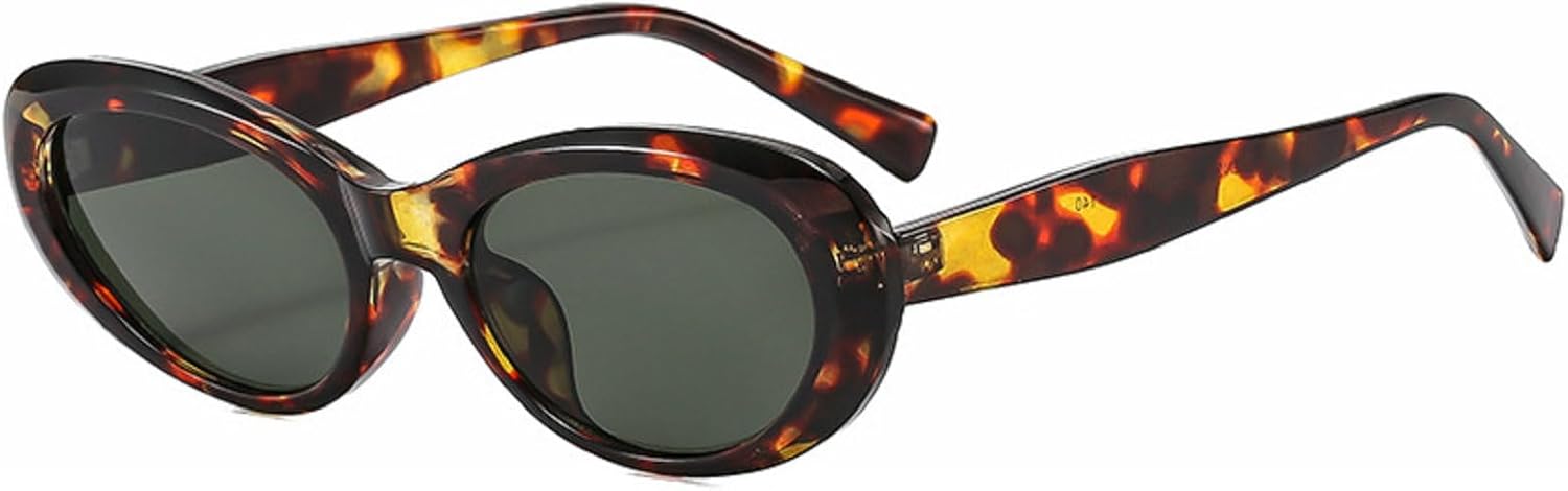 

Винтажные маленькие прямоугольные солнцезащитные очки для женщин, защита от УФ-излучения UV400, модные мужские солнцезащитные очки с прозрачными линзами, оправа K3924 Melrose, Leopard