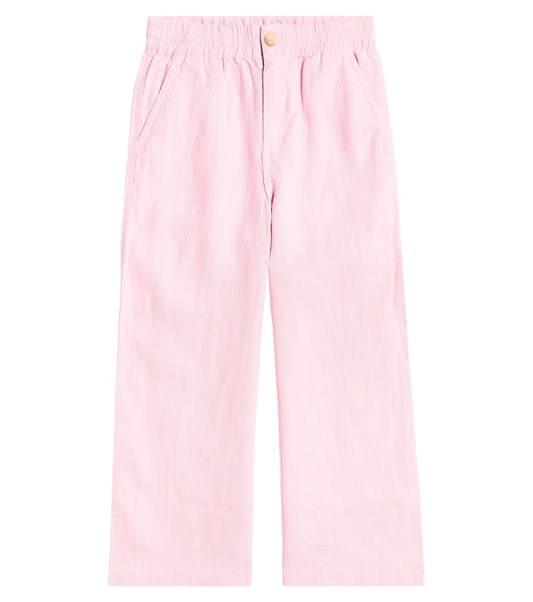 

Широкие льняные брюки Polo Ralph Lauren, розовый