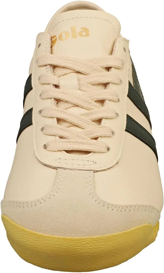 Кроссовки Gola Unisex Race Leather Trainers, Ecru Dark Khaki — фото 3