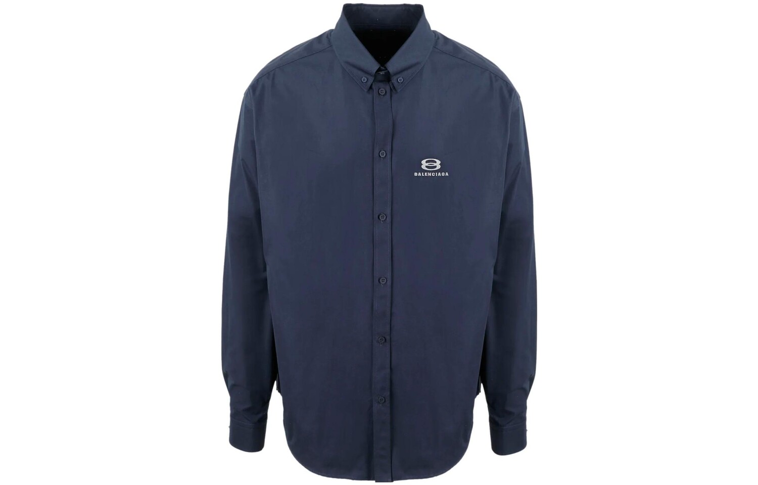 

Рубашка мужская синяя Balenciaga, синий