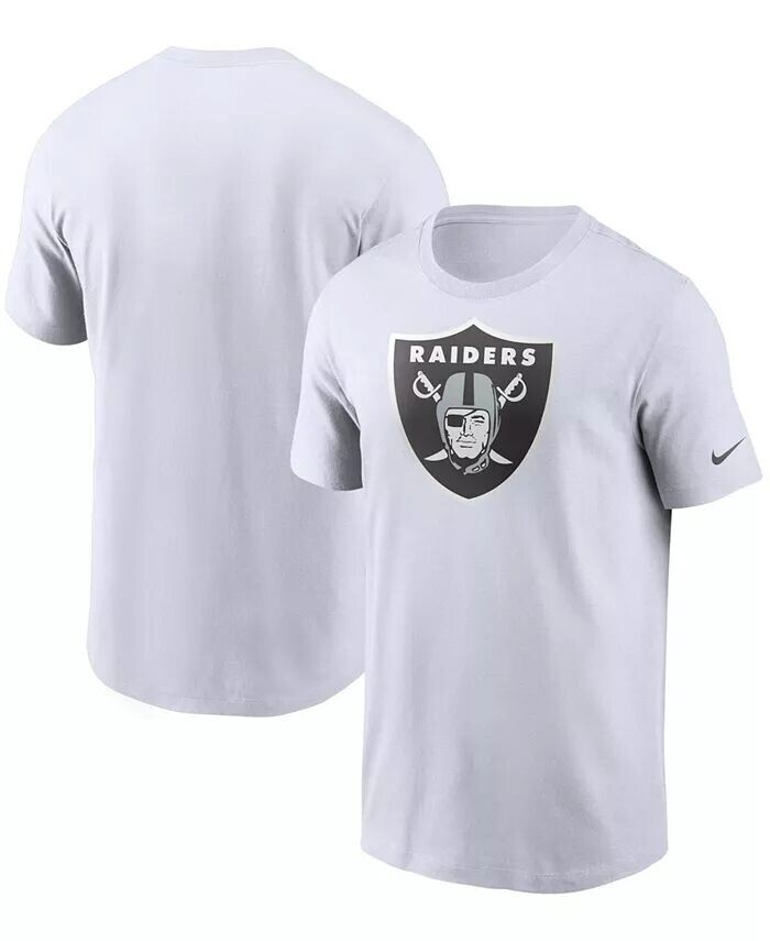

Мужская белая футболка с основным логотипом Las Vegas Raiders Nike