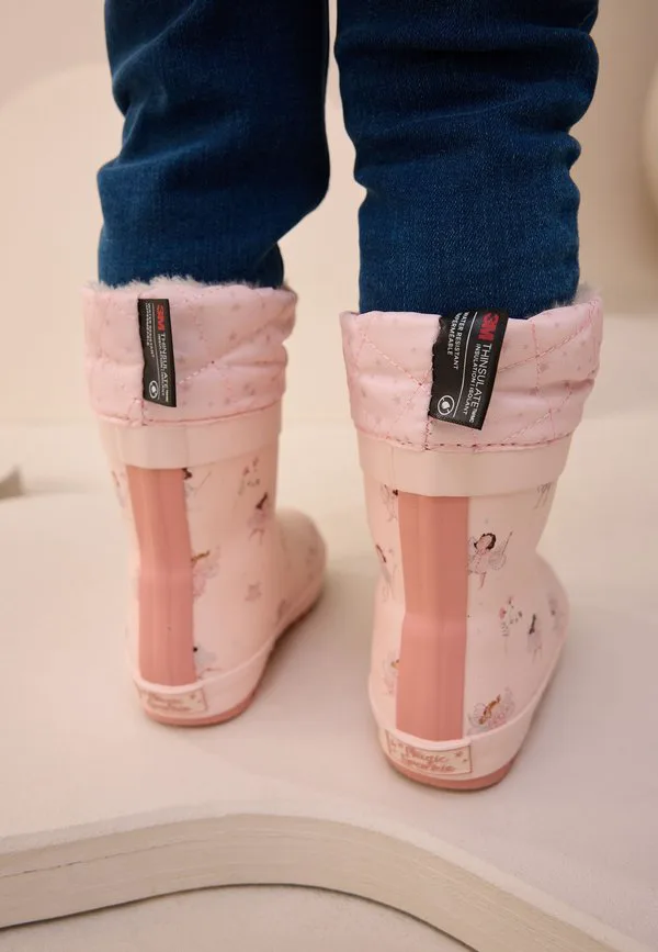Резиновые сапоги с манжетой стандартного кроя Next, Fairy Pink — фото 2